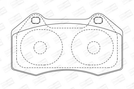 Гальмівні колодки передні Renault Clio / Megane CHAMPION 573253CH