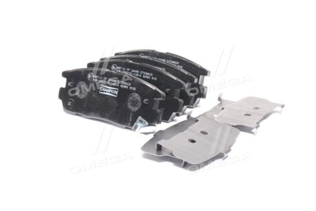 Колодки тормозные дисковые задние CHEVROLET CAPTIVA (C100, C140) 06-|OPEL ANTARA A (L07) 06-|VAUXHALL ANTARA A (L07) 06- CHAMPION 573386CH (фото 1)