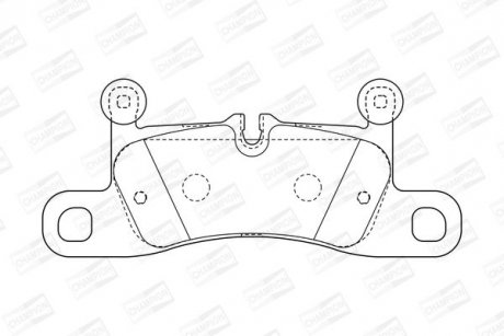 Колодки гальмівні дискові CHAMPION 573395CH