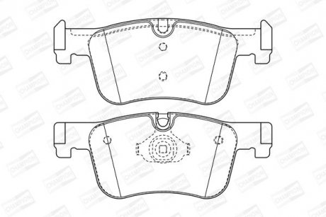 Колодки тормозные дисковые передние BMW 1 (F20) CHAMPION 573419CH (фото 1)