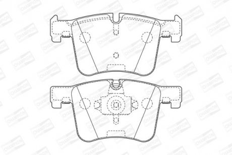 Колодки тормозные дисковые передние BMW X3 20dx, 20ix, 28ix, bis 10/2011/ X3 35ix (F25) (11-) CHAMPION 573432CH