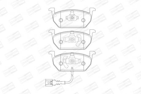 Гальмівні колодки передні VW Golf VII / Audi A3 / Seat Leon / Skoda Octavia / Toyota CHAMPION 573606CH