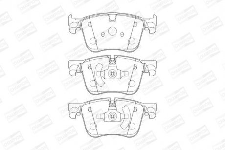 Гальмівні колодки передні Citroen Berlingo / C4 / Peugeot Partner / 3008 /508 /Opel Combo CHAMPION 573621CH