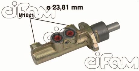 CITROEN Главный тормозной цилиндр Jumpy,Evasion,Fiat Scudo 2.0HDI 99- 23.81 ABS CIFAM 202-411