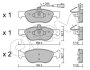 Тормозные колодки пер. Fiat Bravo/Marea 96-02 (ATE) (156,3x52,6x17,6) CIFAM 822-082-0 (фото 1)