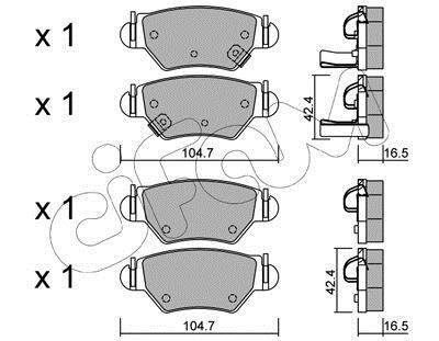 Тормозные колодки зад. Astra G 98-05 (Bosch) CIFAM 822-259-0