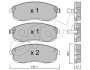 NISSAN Тормозные колодки передн.Tiida 04-,Juke 14-,Maxima QX CIFAM 822-404-0 (фото 1)
