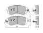 Тормозные колодки пер. Subaru Impreza 02-/Forester 02- (akebono) CIFAM 822-500-1 (фото 1)