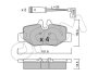 DB Тормозные колодки задн.Vito 03- (с датч.) CIFAM 822-576-0K (фото 1)