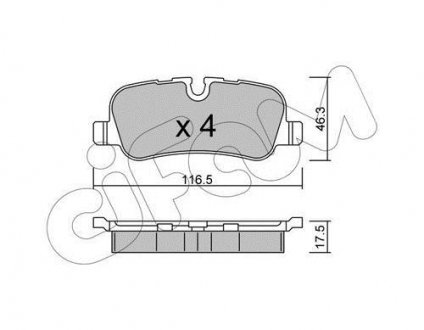 Колодки тормозные discovery/range rover III/sport 2.7 - 5.002- CIFAM 822-694-0