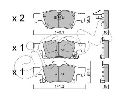 Торм. кол. задн. JEEP Grand Cherokee 11- CIFAM 822-928-0