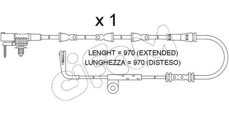 Датчик ABS зад. Discovery V/Range Rover IV/Range Rover Sport II CIFAM SU.388