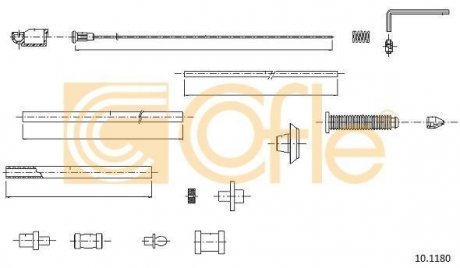 Трос газу Fiat Scudo 96- COFLE 10.1180