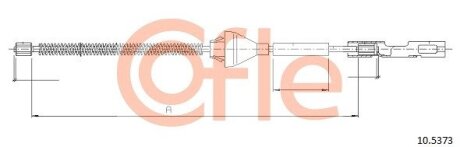 Трос ручника COFLE 10.5373