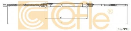 Трос ручного гальма зад. COFLE 10.7493