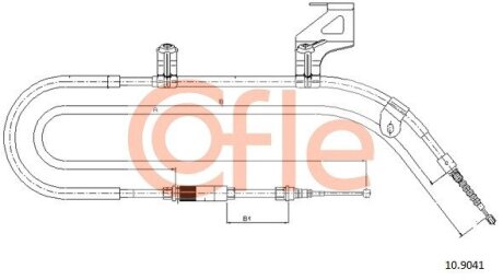 Трос ручника COFLE 10.9041 (фото 1)