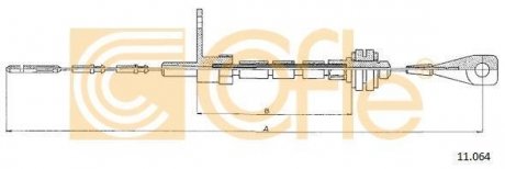 Трос акселератора COFLE 11.064