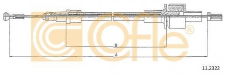Трос зчеплення COFLE 11.2322