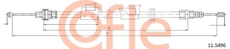 Трос ручника COFLE 11.5496