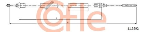 Трос ручника COFLE 11.5592