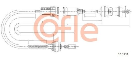 Трос сцепления COFLE 15.1211