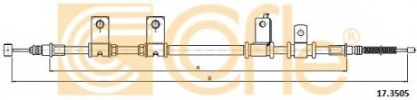 Трос ручника COFLE 17.3505