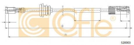 Трос спидометра Opel Astra F/ Vectra A 1.4-2.0 88-95 COFLE S20003