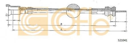 Трос спидометра Peugeot 405D COFLE S21041