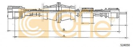 Трос спидометра COFLE S24050