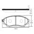 Колодки тормозов MAZDA B2500,BT50 2.5CDVI,2.5D 12V 02.12-передн. (выр-во) CTR GK0178 (фото 1)
