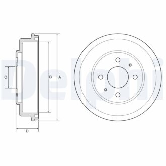 Гальмівний барабан Delphi BF582