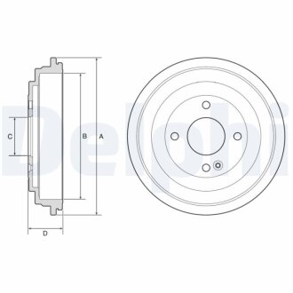 Гальмівний барабан Delphi BF592 (фото 1)
