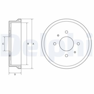 Гальмівний барабан Delphi BF604