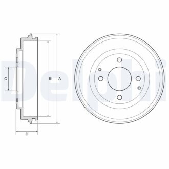 Гальмівний барабан Delphi BF632