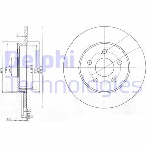 Тормозний диск Delphi BG3663C