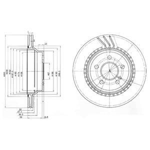 Диск тормозной Delphi BG3758