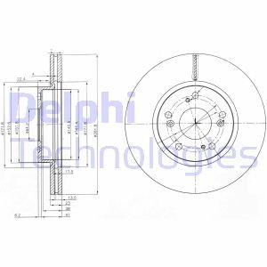 Диск тормозной Delphi BG3980C