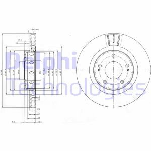 Диск тормозной Delphi BG4038C