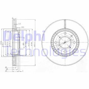 Гальмівний диск Delphi BG4049C