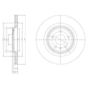 Диск тормозной Delphi BG4078