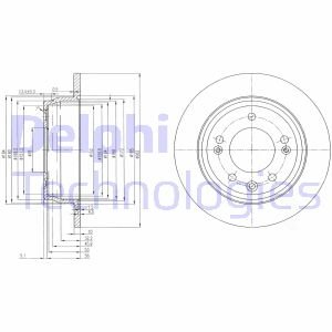 Диск тормозной Delphi BG4082C