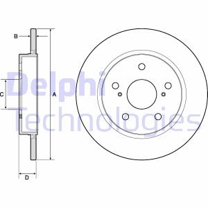 Диск тормозной Delphi BG4183C