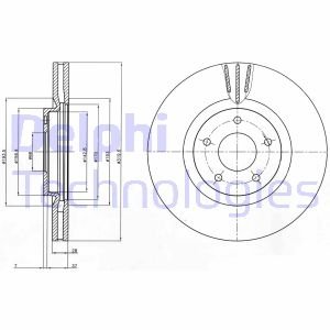 Диск тормозной Delphi BG4231C