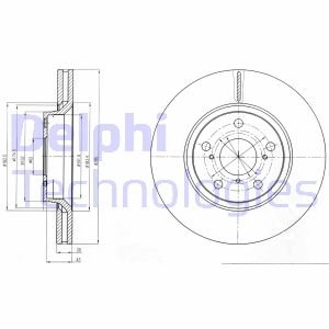 Диск тормозной Delphi BG4236C