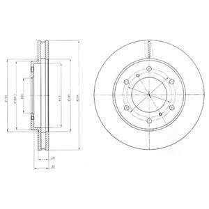 Диск тормозной Delphi BG4257