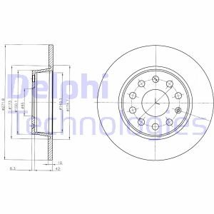 Диск тормозной Delphi BG4324C