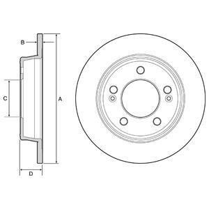 Диск тормозной Delphi BG4559C