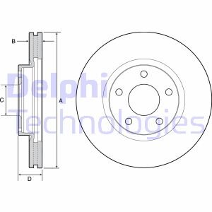 Гальмівний диск Delphi BG4562C