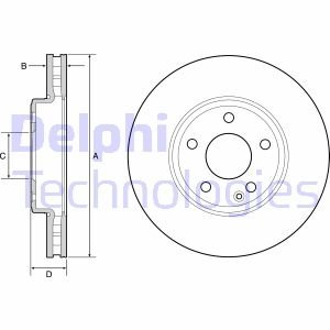 Гальмівний диск Delphi BG4646C