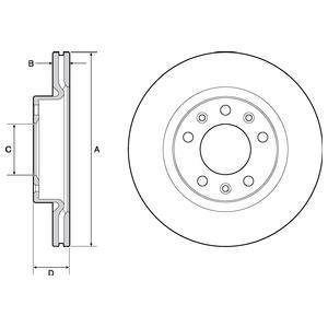 Диск тормозной Delphi BG4700C